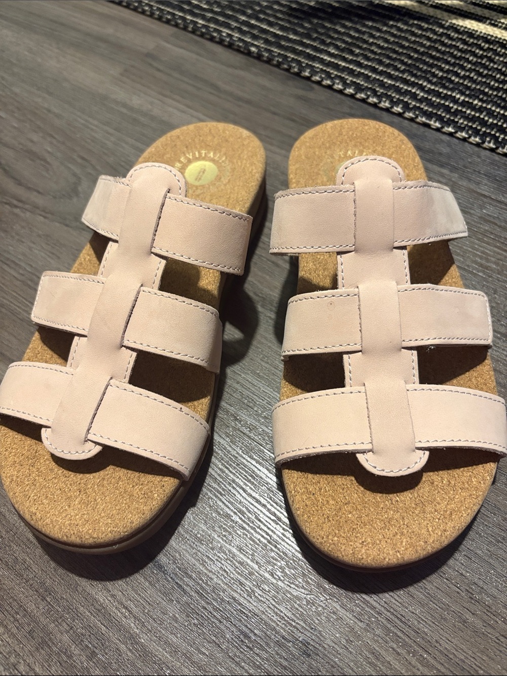 NWOT Revitalign Orthotic Leather Fisherman Sandals-Spartan - Size 6.5